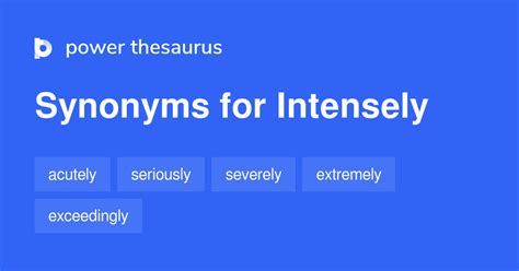 synonyms for intensely.